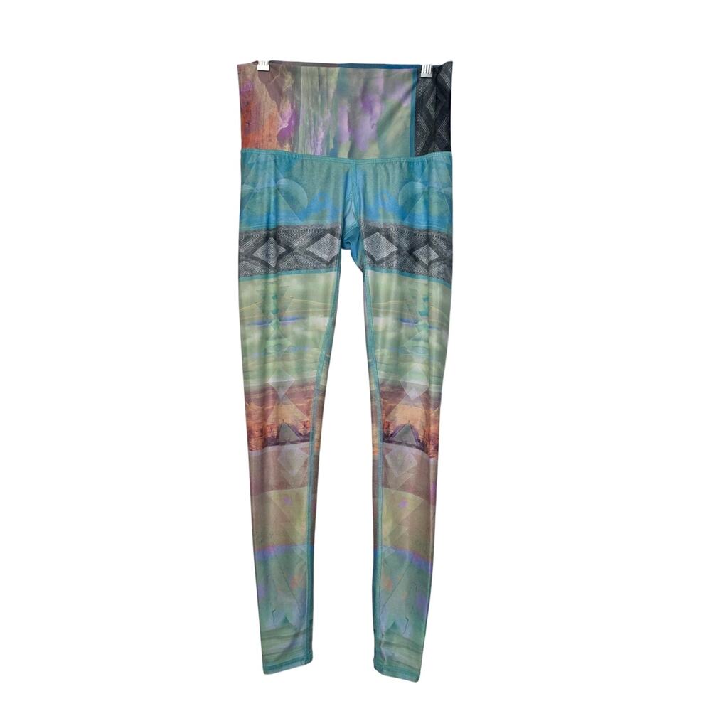 Teeki Tarot Magic Hot Pant Yoga Feathers‎ Size XS
